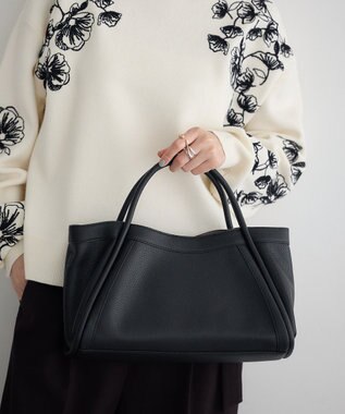 YECCA VECCA 【cache cache】ハンドルシュリンクトート Black