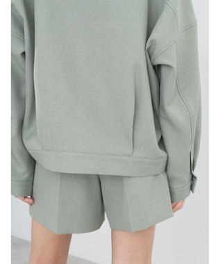 earth music&ecology ショート丈カバーオール Khaki