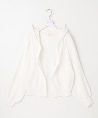 ANY SIS 【接触冷感・UVケア】ニットフーディー カーディガン オフ