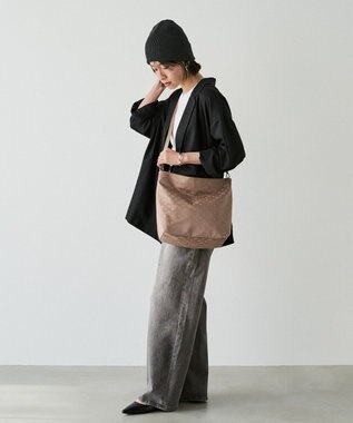russet ナイロンジャガード2WAYショルダーバッグ(CE-1693) Mocha