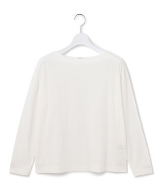 23区 【SLOW/一部店舗限定】ツイステッドシアジャージー カットソー オフホワイト系