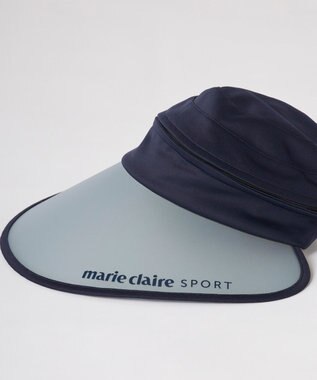 FILA GOLF／marie claire 【marie claire SPORT】つば広2WAYキャップ/サンバイザー ネイビー