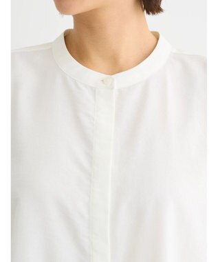 Green Parks 接触冷感　比翼ボタンチュニック Off White