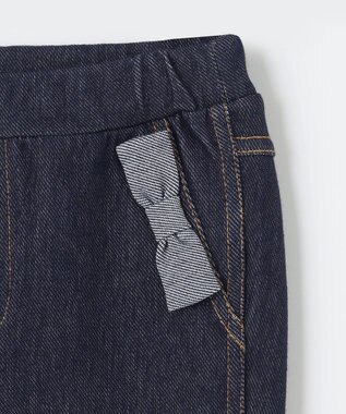 組曲 KIDS 【80-100㎝】デニムニット パンツ ネイビー系