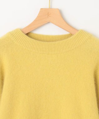 組曲 【手洗い可】フラッフィー ファーニット イエロー系