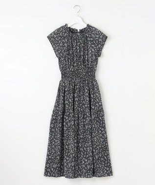 Feroux ウエストシャーリングティアード ワンピース ブラック系1