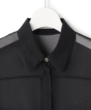 ICB 【先行予約】 ドライシアーオーガンジー シャツ ブラック