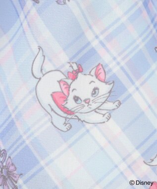 ANY KIDS 【ディズニー/マリー】チェック柄 総柄スカパン サックスブルー