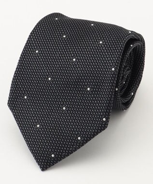 J.PRESS MEN 【JAPANESE SILK FRESCO TIE COLLECTION】ドット ネクタイ グレー系