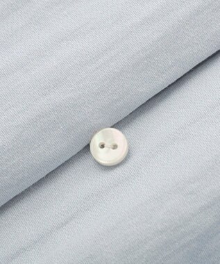 YECCA VECCA 刺繍カラーバルーンヘムブラウス Sax
