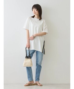 AMERICAN HOLIC サイドかぎ針カットチュニック Off White