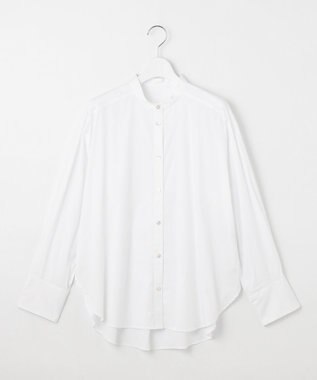 自由区 S 【スタイリストコラボ・洗える】SOMELOSバンドカラー シャツ ホワイト