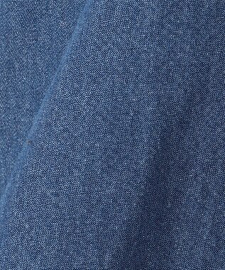 ANY KIDS 裾 ロゴ刺繍 スカパン デニムブルー