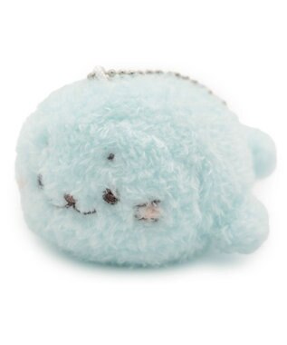 Mother garden しろたん ふわふわキーホルダー 《水色》 単品