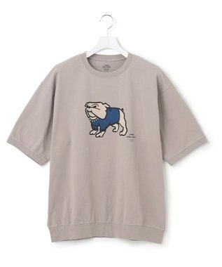 J.PRESS YORK STREET 【UNISEX】ブルドッグプリントTシャツ