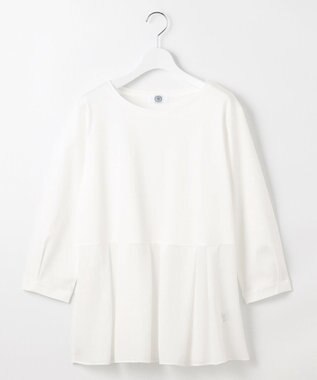 J.PRESS LADIES 【WEB限定カラーあり】スムースジャージー フレアー カットソー ホワイト系