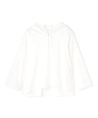 UNFILO L エンブロイダリー ブラウス オフ