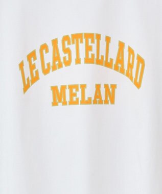 Green Parks 袖折り返しカレッジＴシャツ Off White