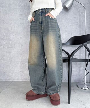 WEGO 【25年秋冬新作/あったかブーツ】厚底ムートンタッチブーツ ブラウン