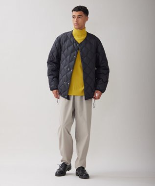 UNFILO MENS スタイリッシュ タートルネック ニット マスタード