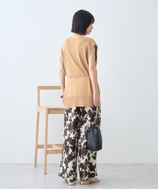 AMERICAN HOLIC 金ボタンニットジレ Camel