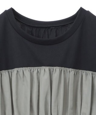 Green Parks シャーリングドッキングワンピース Khaki