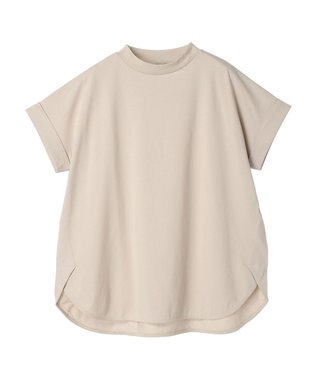 Green Parks 汗染み防止プチハイネックプルオーバー Gray Beige