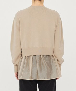uncrave ウール ナイロン ペプラム ニット（uncrave STANDARD） ベージュ