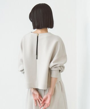 UNFILO BEAUTY FORM JERSEY クロップド トップス グレージュ