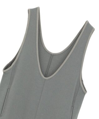 CRAFT STANDARD BOUTIQUE Uネックジャンパースカート Gray