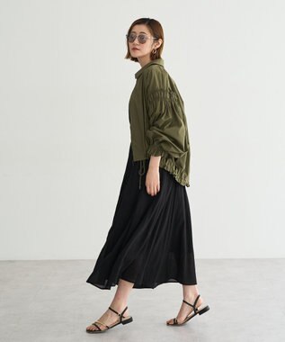 YECCA VECCA ドライタッチシアーキュロットパンツ Black