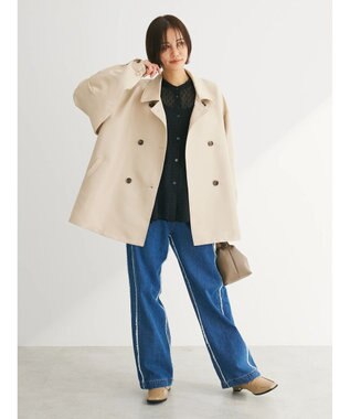 Green Parks ・ＥＬＥＮＣＡＲＥ　ＤＵＥ　ミドル丈トレンチコート Beige