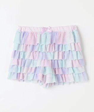 ANY KIDS フリル 天竺 ショート パンツ レインボー