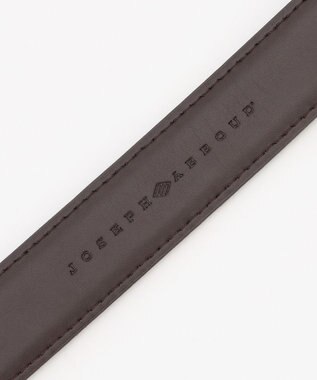 JOSEPH ABBOUD 【日本製】シャイニークロコ ベルト ダークブラウン系
