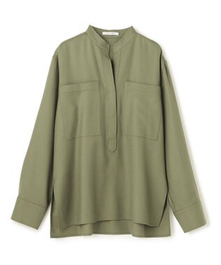 BEIGE， 【VERY NaVY12月号掲載】TERNES / ビックポケットプルオーバーウールブラウス L.Khaki
