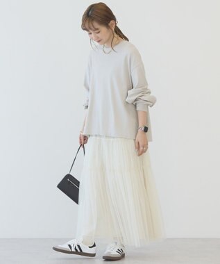 AMERICAN HOLIC 【WEB限定】袖ボリュームカットプルオーバー Light Beige