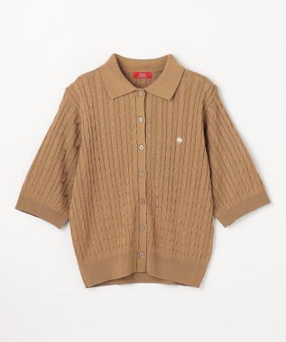 ANY 【POLO BCS別注】ケーブルニットポロ ベージュ