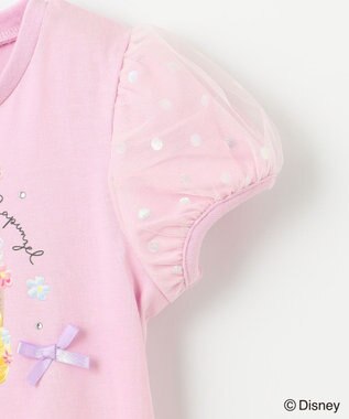 ANY KIDS 【ディズニープリンセス/フローズン】アート プリント Tシャツ ピンク<ラプンツェル>