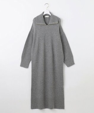 ANY SIS L 【2WAY】ケーブルベストSETニット ワンピース チャコール