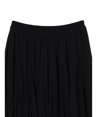 earth music&ecology ドロストギャザーフレアスカート Black