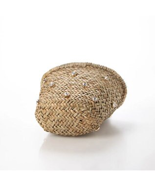 UNBILLION kakatoo ビジュー付きカゴバッグ ブルー