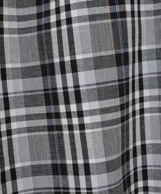 Green Parks 綿麻混イージーワイドパンツ Check