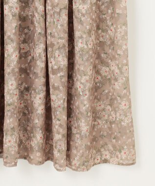 組曲 S 【WEB限定】フラワーボーダージャガードプリント ワンピース アプリコットベージュ系5