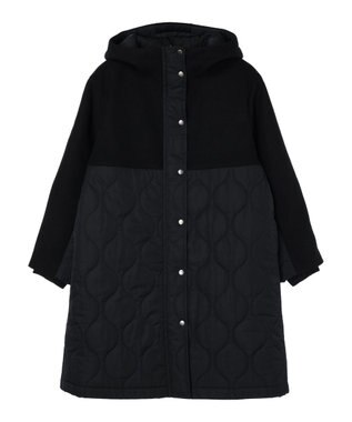 CRAFT STANDARD BOUTIQUE キルティング切替フードコート Black