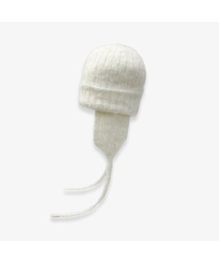 林八百吉商店 un chapeau  ミンクニットウィンター ホワイト