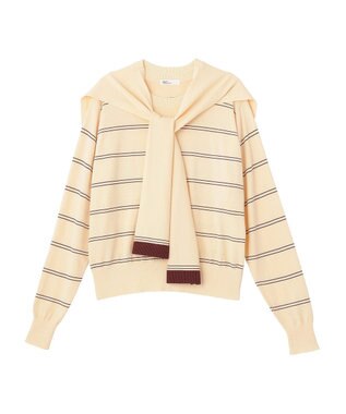 CRAFT STANDARD BOUTIQUE ニットストール+プルオーバー Border