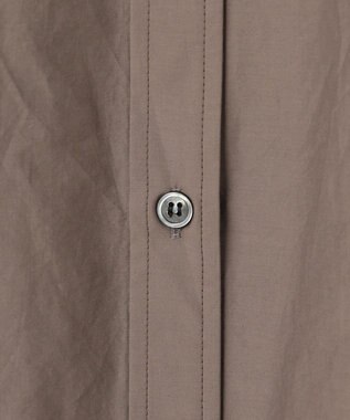 23区 【先行予約】ナイロンコットンタフタ シャツワンピース モカ系