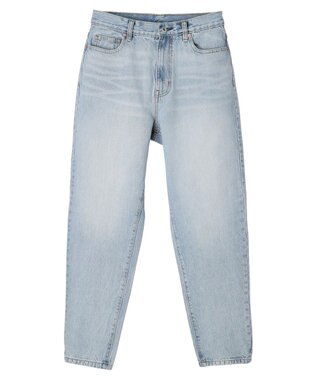 earth music&ecology ウ゛ィンテージ加工テーパードデニム Light Indigo