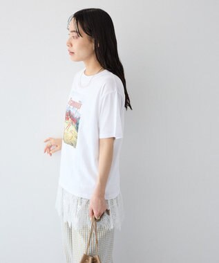 CRAFT STANDARD BOUTIQUE フォトプリントＴシャツ Off White
