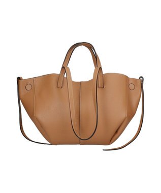 INTER-CHAUSSURES 【ANDREA CARDONE】センターシームレザーハンドバッグ オーク